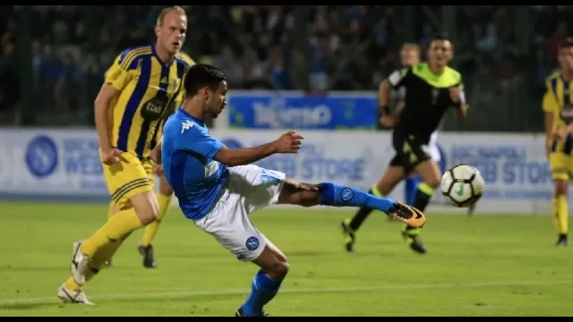 Adam Ounas sigla il suo primo gol in maglia azzurra