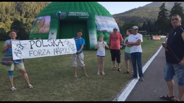 Polska Forza Napoli: delegazione di tifosi polacchi a Dimaro