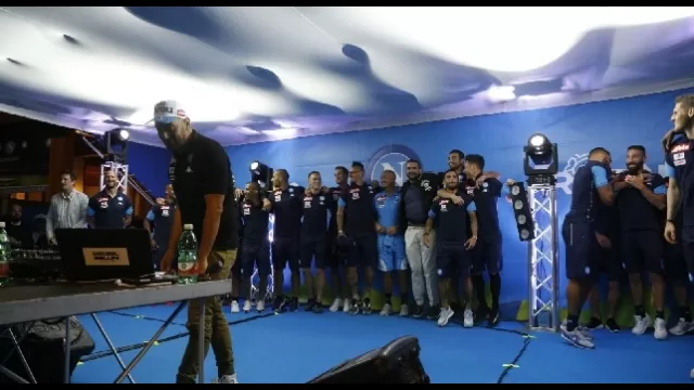 Ritiro del Napoli a Dimaro: presentazione della squadra in piazza