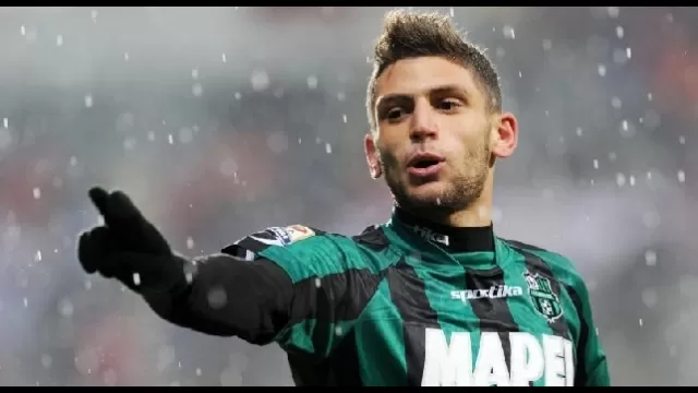 Domenico Berardi con la maglia del Sassuolo