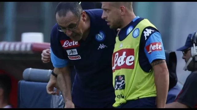 Emanuele Giaccherini con la maglia del Napoli