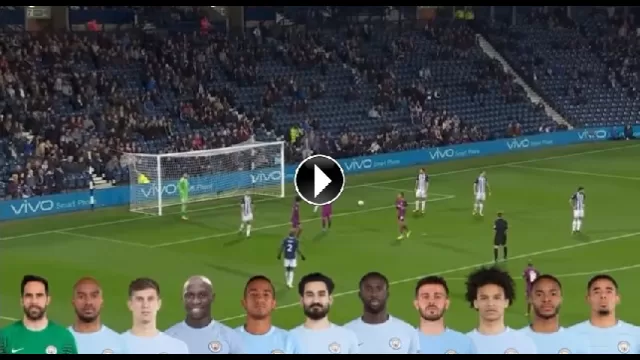 Manchester City - WBA, 52 passaggi consecutivi e gol di Sane