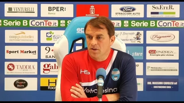Leonardo Semplici, allenatore Spal, in conferenza