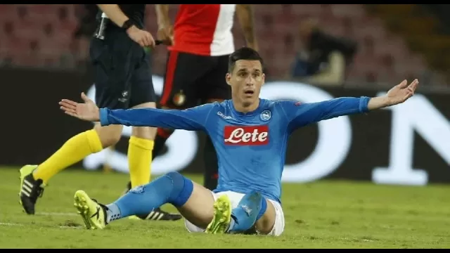 Jos&eacute; Callejon, attaccante spagnolo del Napoli