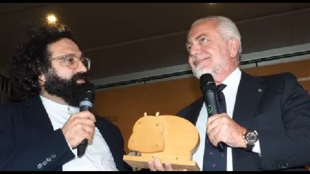 Foto SSC Napoli: De Laurentiis premiato al festival del Calcio di Firenze