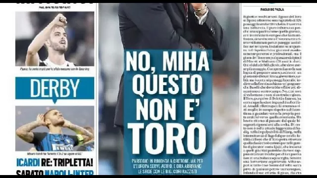 La prima pagina di Tuttosport