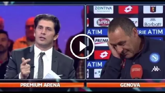 Alessio Tacchinardi e Maurizio Sarri Mediaset Premium