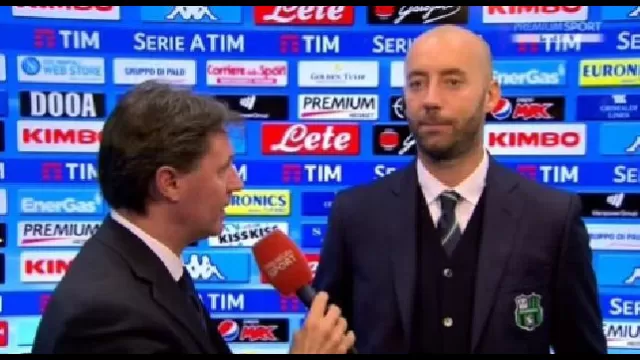 Napoli - Sassuolo 3-1, intervista Christian Bucchi Mediaset