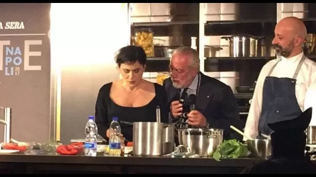 De Laurentiis show sul palco del 'Cibo a Regola D'Arte'