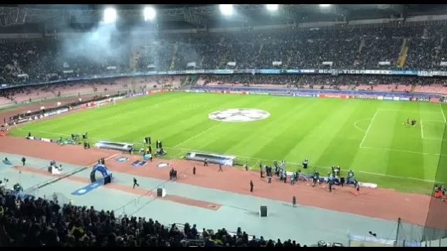 Il San Paolo gremito in Champions League