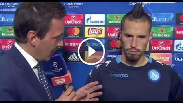 Napoli-Manchester City 2-4, intervista Marek Hamsik Mediaset