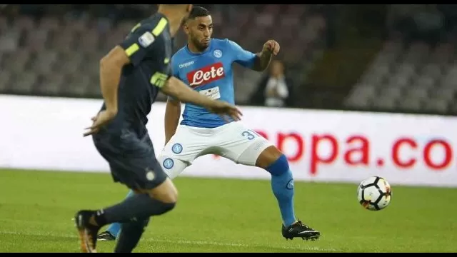 Ghoulam in azione contro l'Inter