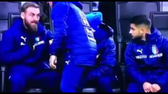 De Rossi in panchina con la Nazionale italiana