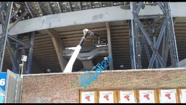 I lavori al San Paolo