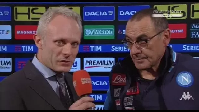 Maurizio Sarri intervista Premium Udinese-Napoli