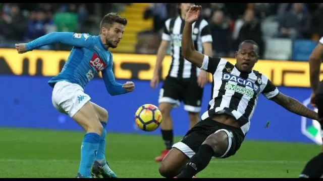 Samir in azione con Mertens