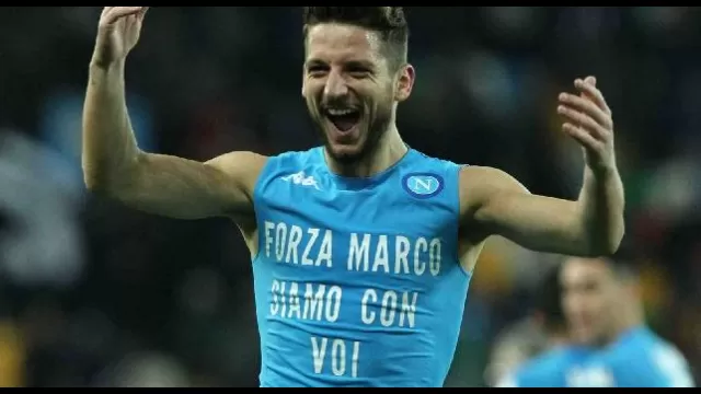 Dries Mertens &egrave; un calciatore belga, ala o attaccante del Napoli e della nazionale belga