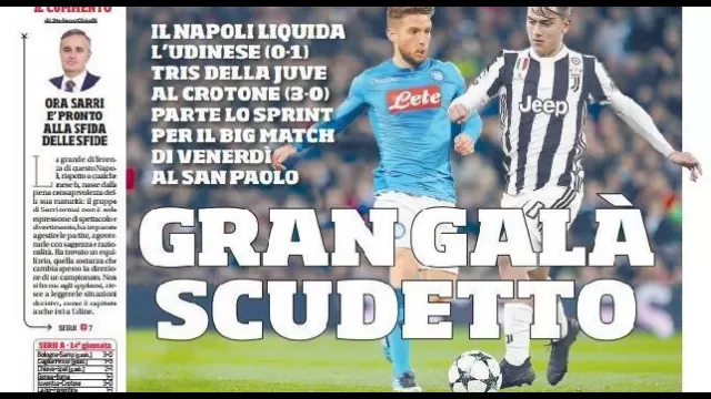 La prima pagina del Corriere dello Sport