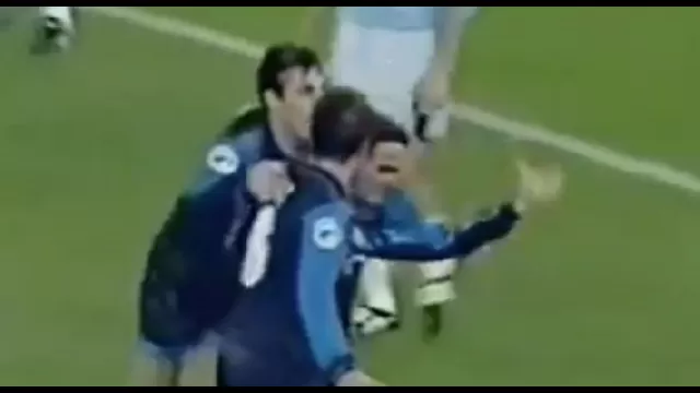 Caio esulta dopo il gol alla Lazio