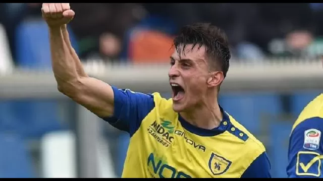 Roberto Inglese, attaccante del Napoli in prestito al Chievo Verona