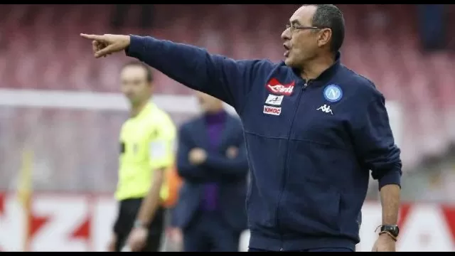 Maurizio Sarri durante Napoli-Fiorentina