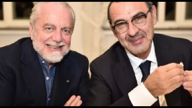 De Laurentiis e Sarri a Villa D'Angelo per la cena di Natale della SSC Napoli