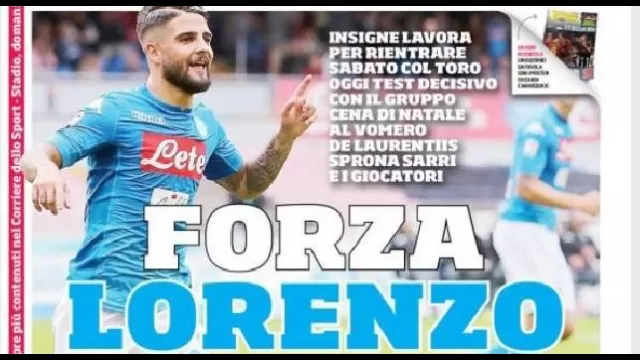 La prima pagina del Corriere dello Sport