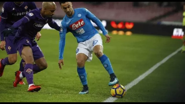 Adam Ounas in Napoli - Fiorentina