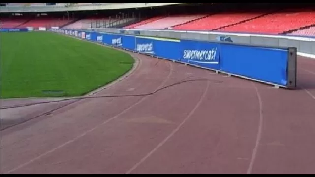 Pista d'atletica allo stadio San Paolo di Napoli