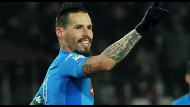 Marek Hamsik esulta dopo il gol al Torino