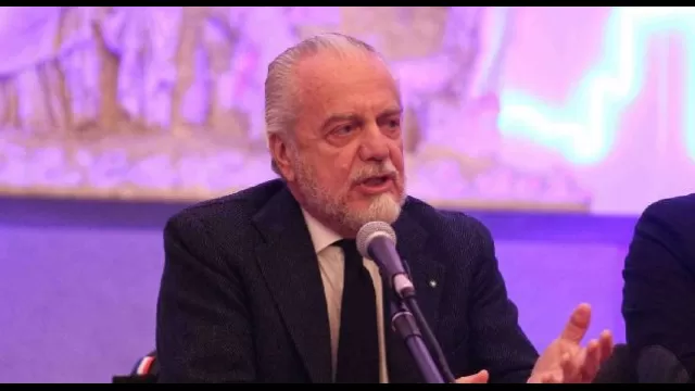 Aurelio De Laurentiis in conferenza al MANN di Napoli