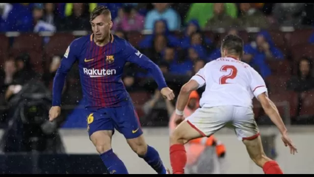 Deulofeu con la maglia del Barcellona