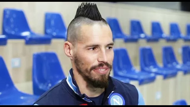 Marek Hamsik a Castel Volturno nel centro sportivo della SSC Napoli