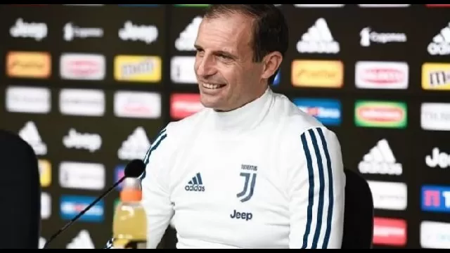 Massimiliano Allegri in conferenza stampa a Vinovo per Juventus - Napoli