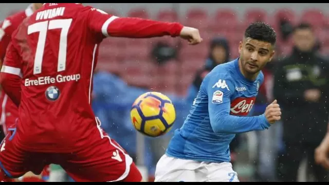 Insigne in azione contro la Spal