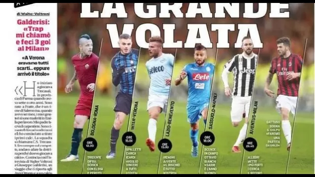 La prima pagina del Corriere dello Sport