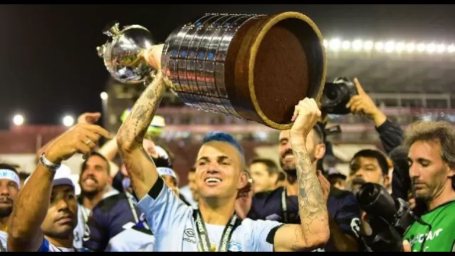 Luan e la Coppa Libertadores vinta col Gr&ecirc;mio