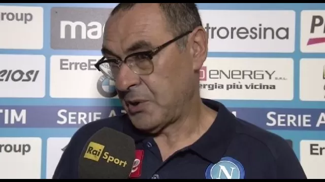 Maurizio Sarri in diretta a Rai Sport