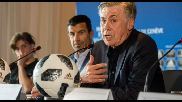 Carlo Ancelotti in conferenza stampa