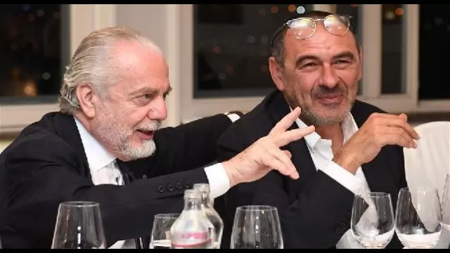Aurelio De Laurentiis e Maurizio Sarri