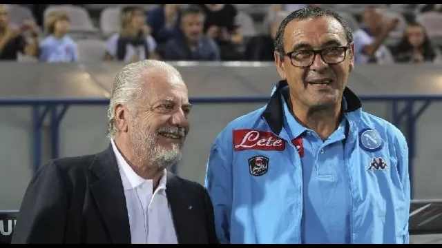 Maurizio Sarri e Aurelio De Laurentiis