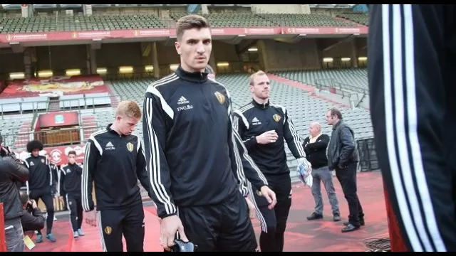 Thomas Meunier con la maglia del Belgio