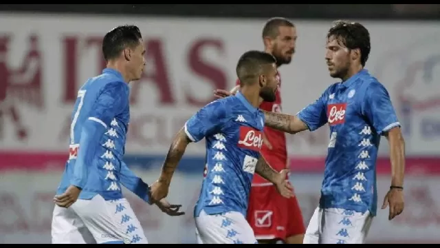 Callejon, Insigne e Verdi con la maglia del Napoli