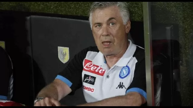 Carlo Ancelotti in panchina