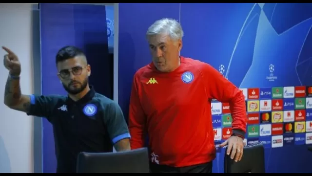 Carlo Ancelotti e Lorenzo Insigne