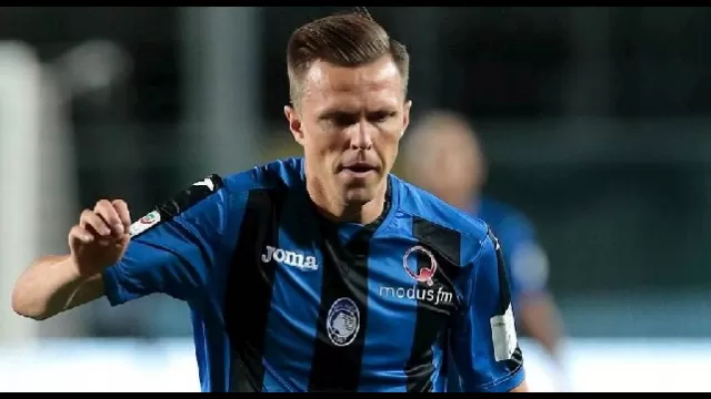 Ilicic con la maglia dell'Atalanta