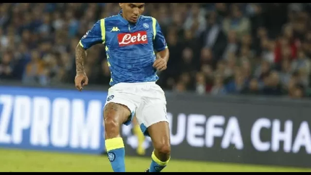 Allan con la maglia del Napoli