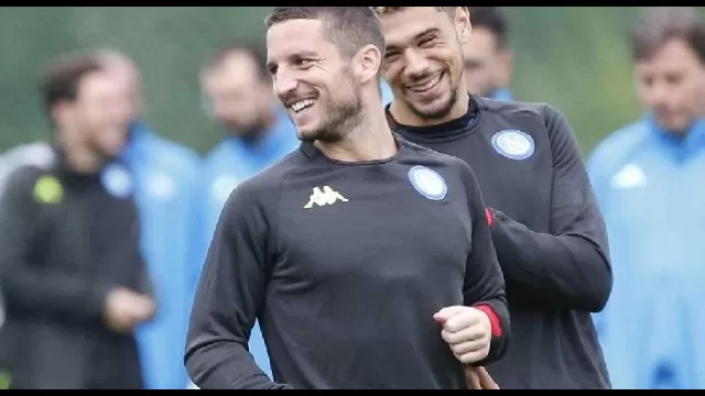 Dries Mertens in allenamento