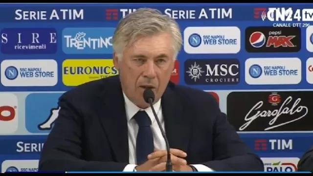 Carlo Ancelotti in conferenza stampa
