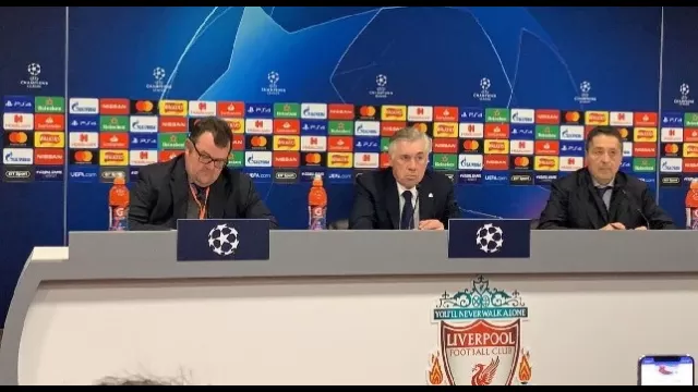 Carlo Ancelotti in conferenza stampa